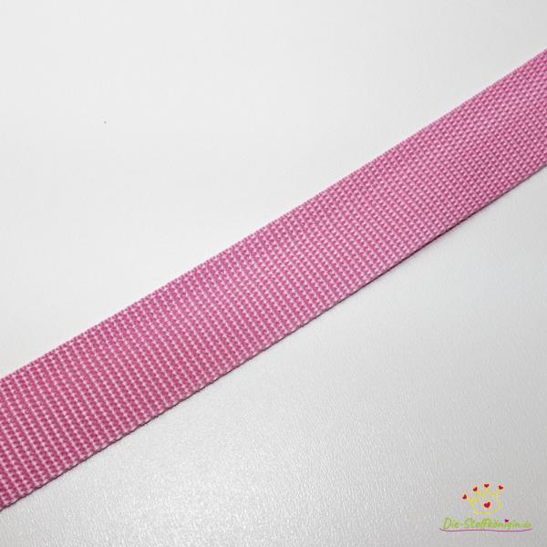 Gurtband Uni in Altrosa, 30 mm breit, Meterware im Ausschnitt